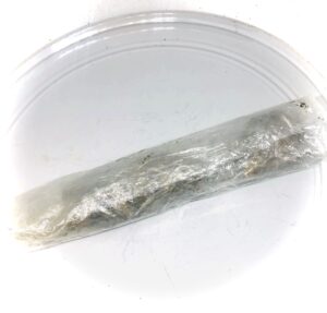 old style baggie filled with cannabis buds